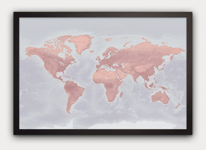 Blush Push Pin Map - Designed by Map Republic